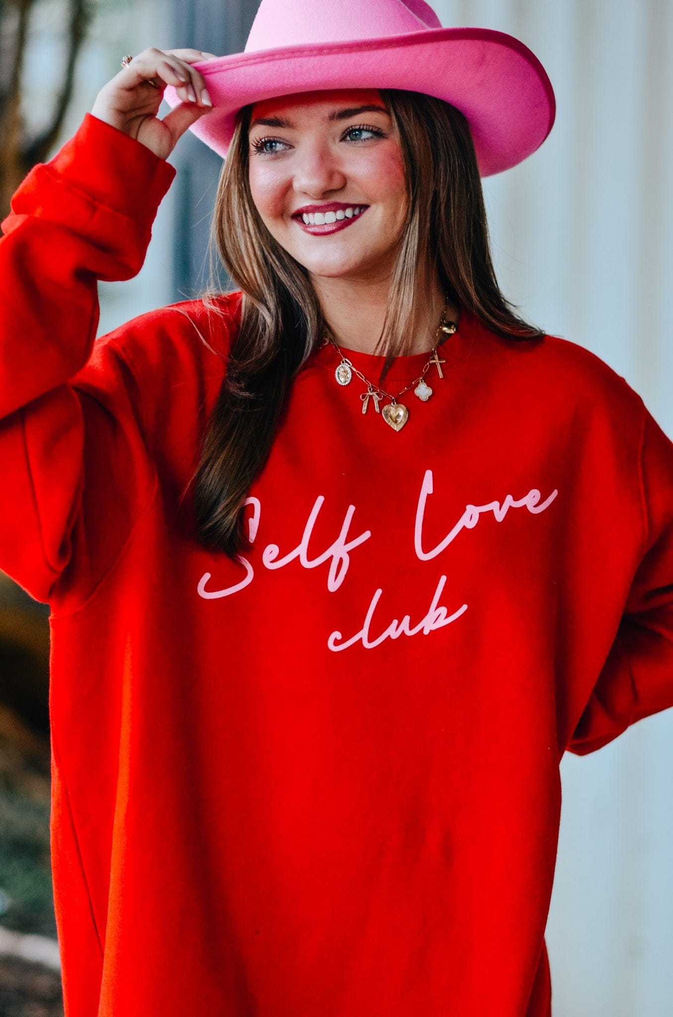 Self Love Club Red Sweatshirt