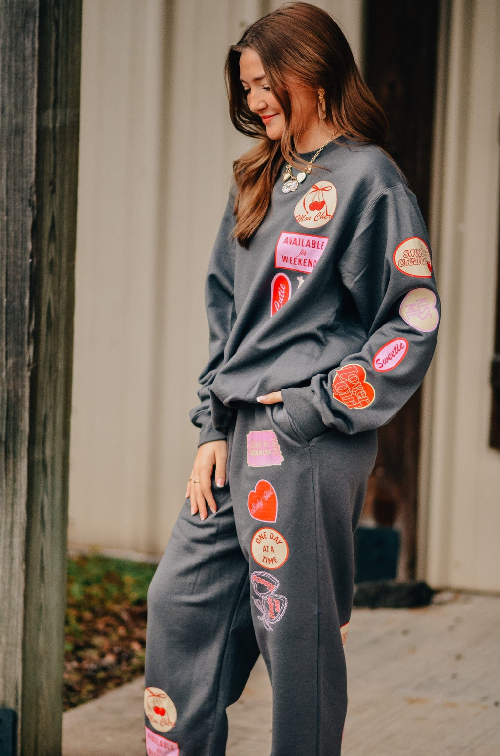 Love Vintage Patch Sweatshirt