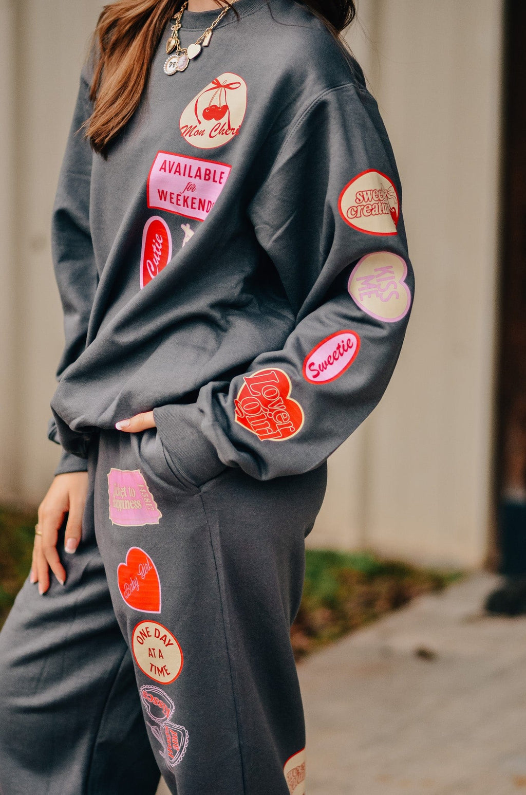 Love Vintage Patch Sweatshirt