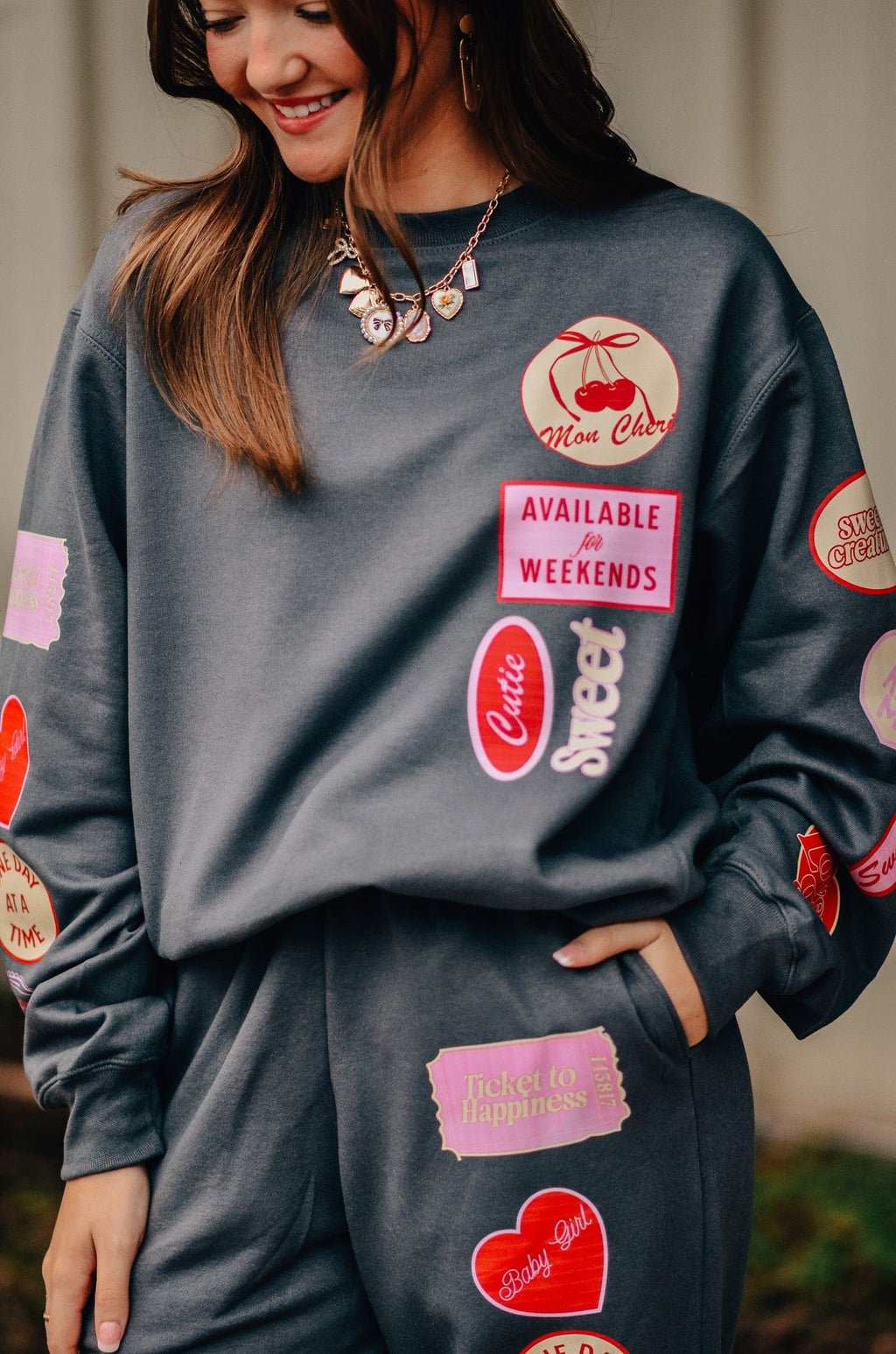 Love Vintage Patch Sweatshirt