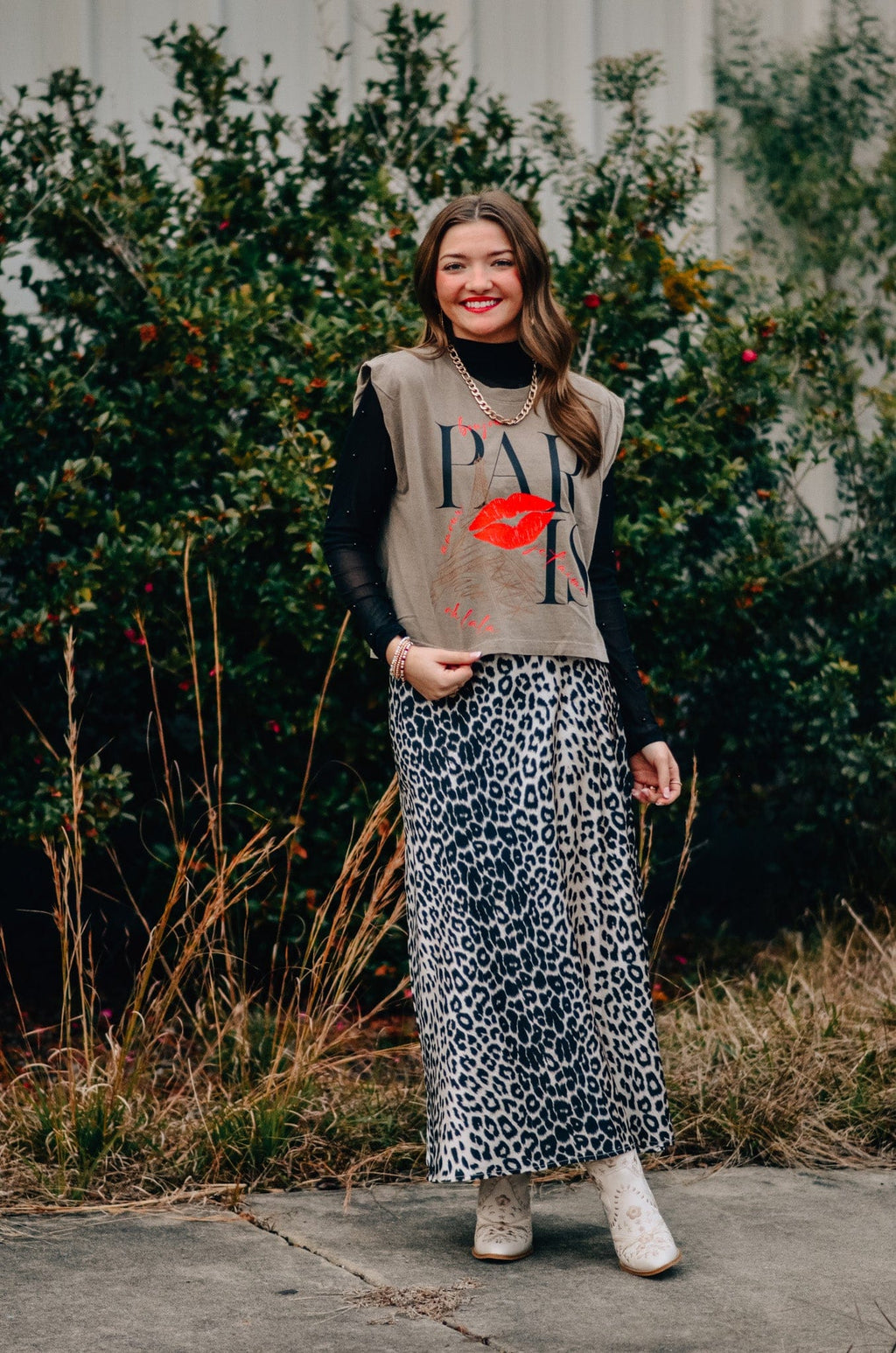 Paris Kiss Muscle Tee