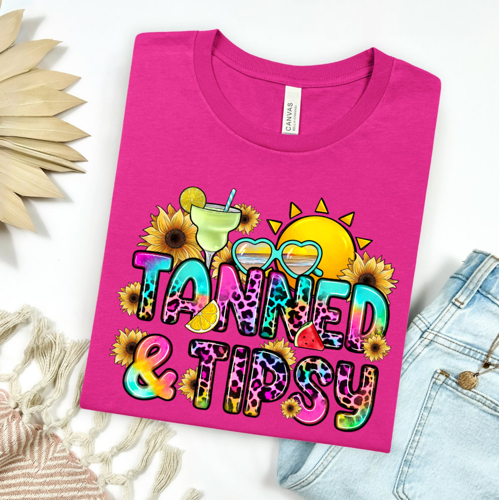 Tanned & Tipsy Graphic Tee