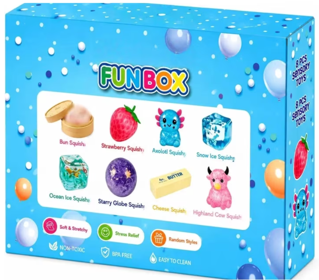 8pc Squishy Fun Box