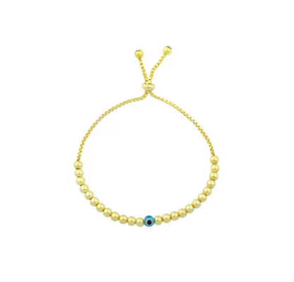 Blue Evil Eye Charm Bracelet