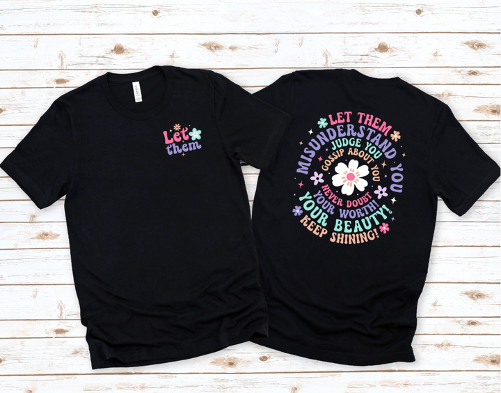 Let Them Colorful Tee/Crewneck