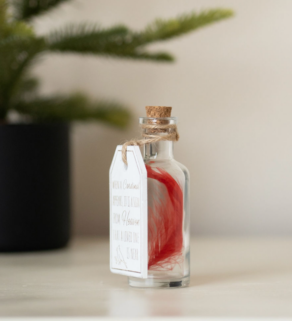 2x4x1.5 wood tag/container (CARDINAL)