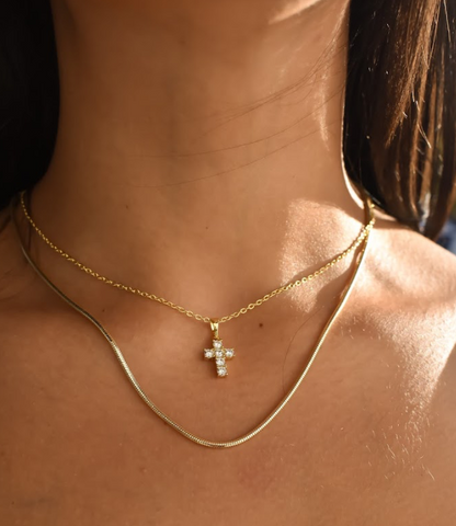 Sophia Snake Chain Necklace - (Threader Chain for Charms and Initials)