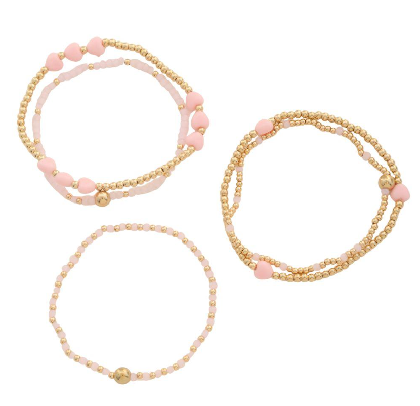 Touch of Pink Bracelet Stacks
