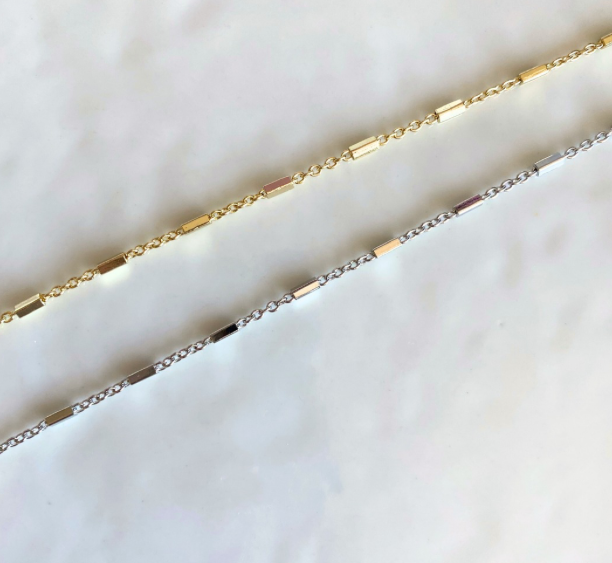Station Bar Chain (Threader Chain for Charms and Initials)