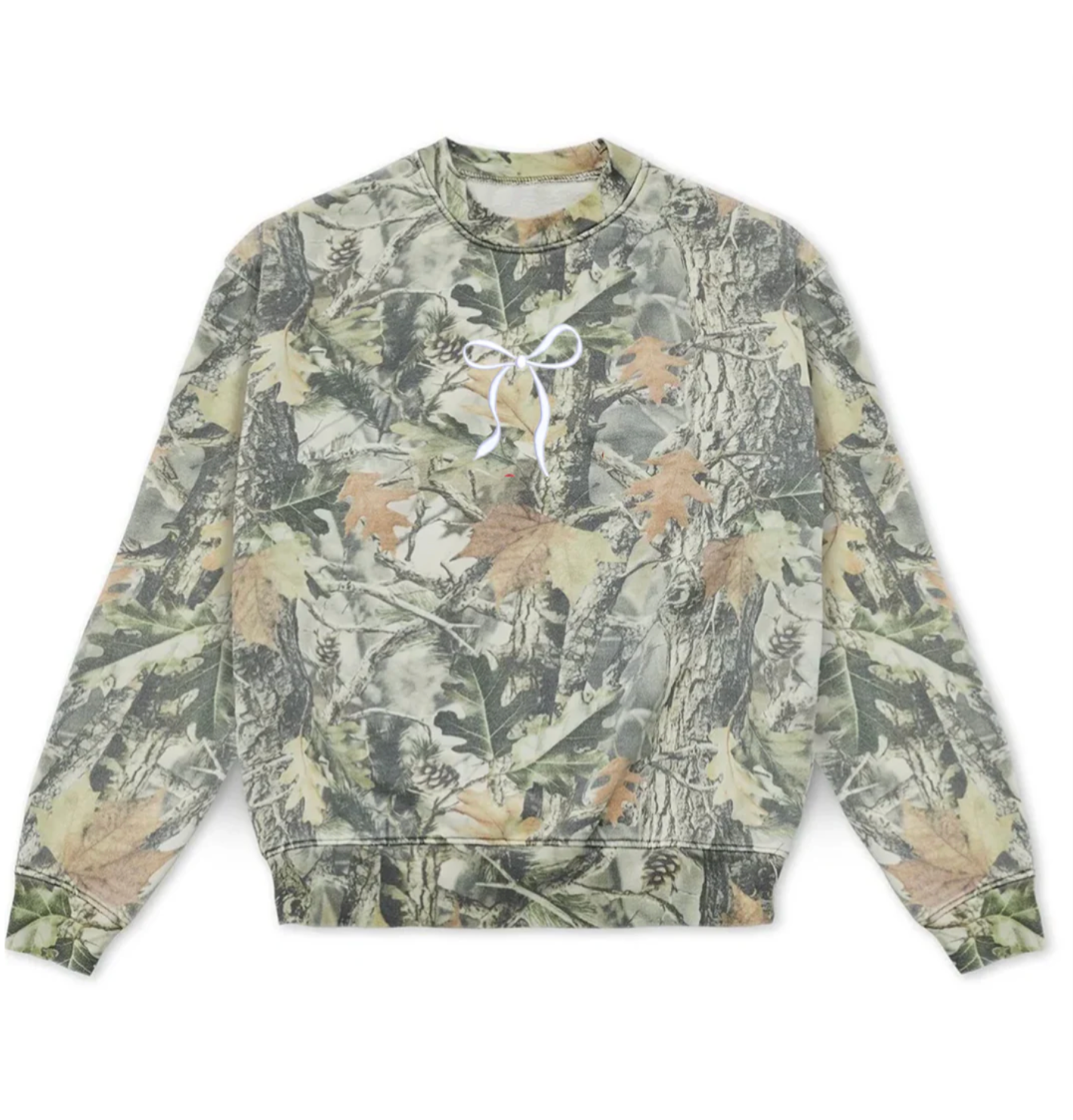Luxe Camo Embroidered Crewneck