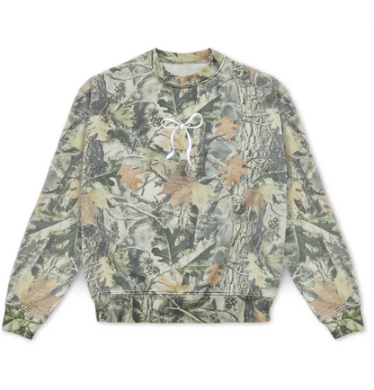 Luxe Camo Embroidered Crewneck