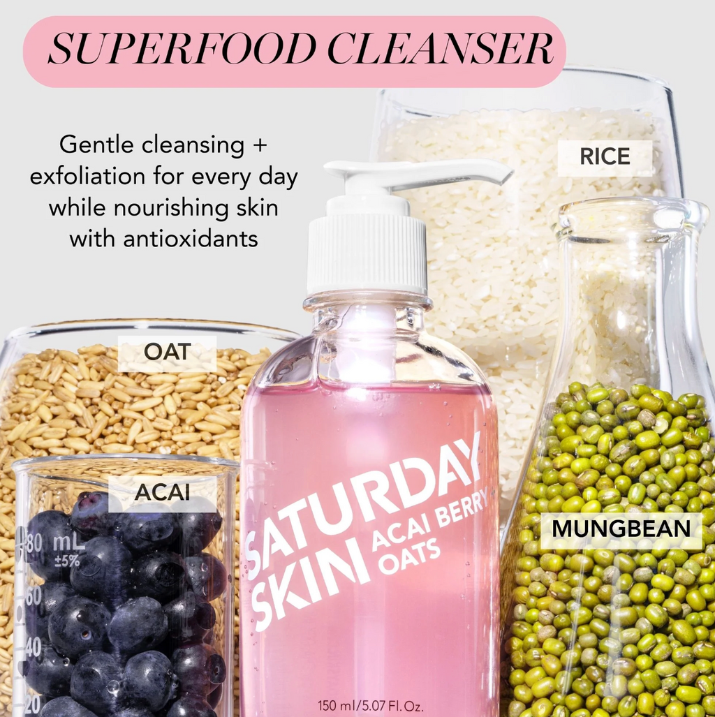 Saturday Skin Acai Berry Oats Gel Cleanser
