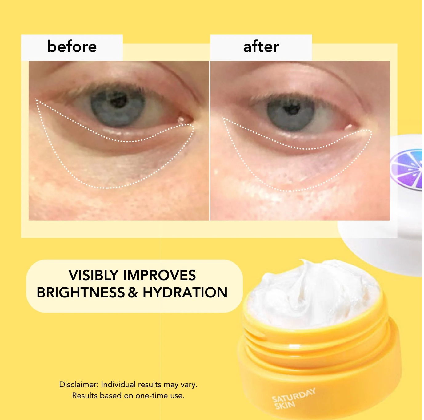 Saturday Skin Yuzu Vitamin C Bright Eye Cream