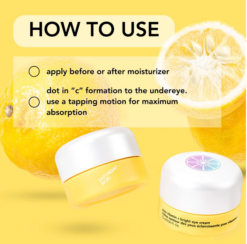 Saturday Skin Yuzu Vitamin C Bright Eye Cream