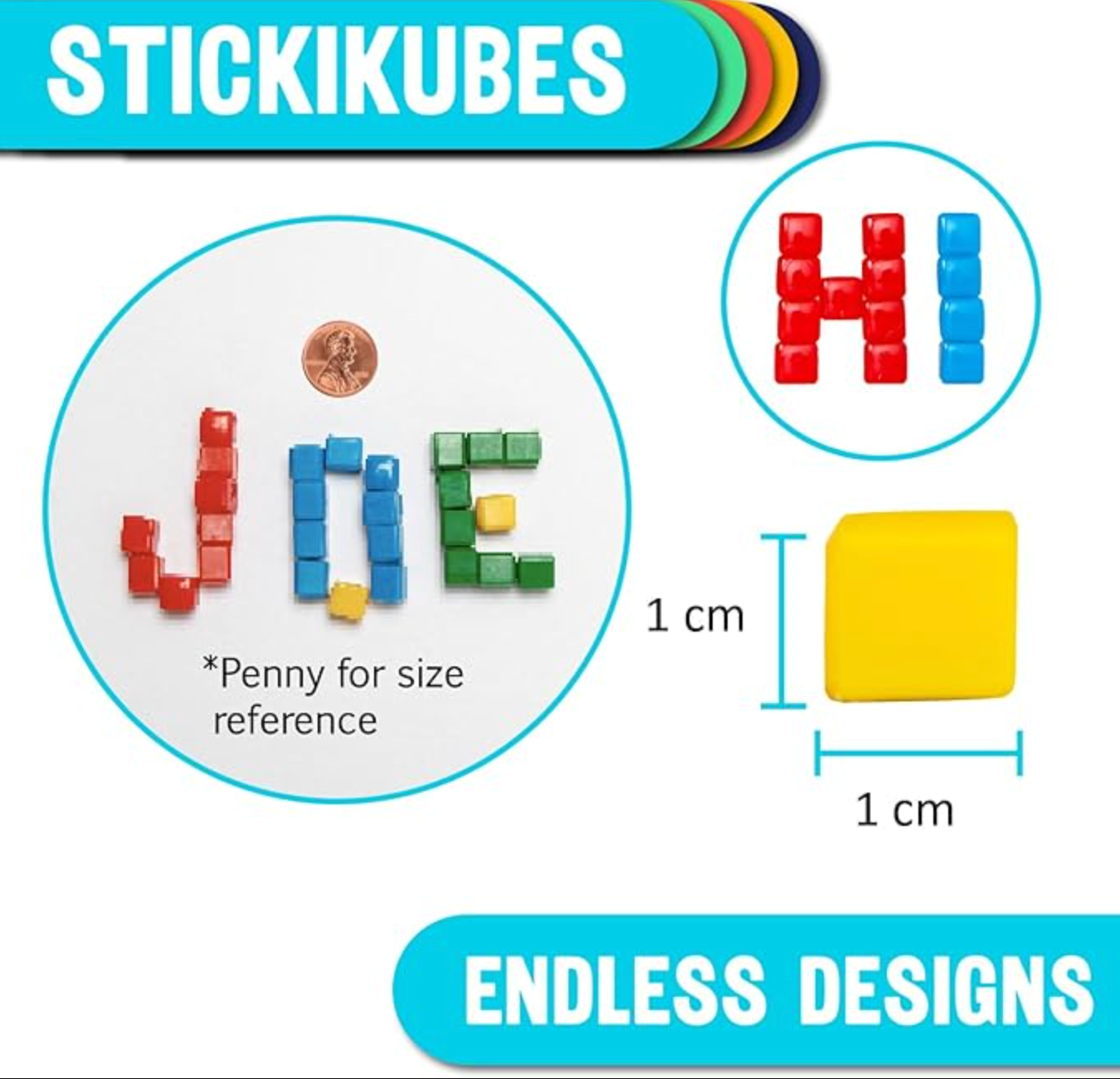 StickiKubes 125 Piece Bucket