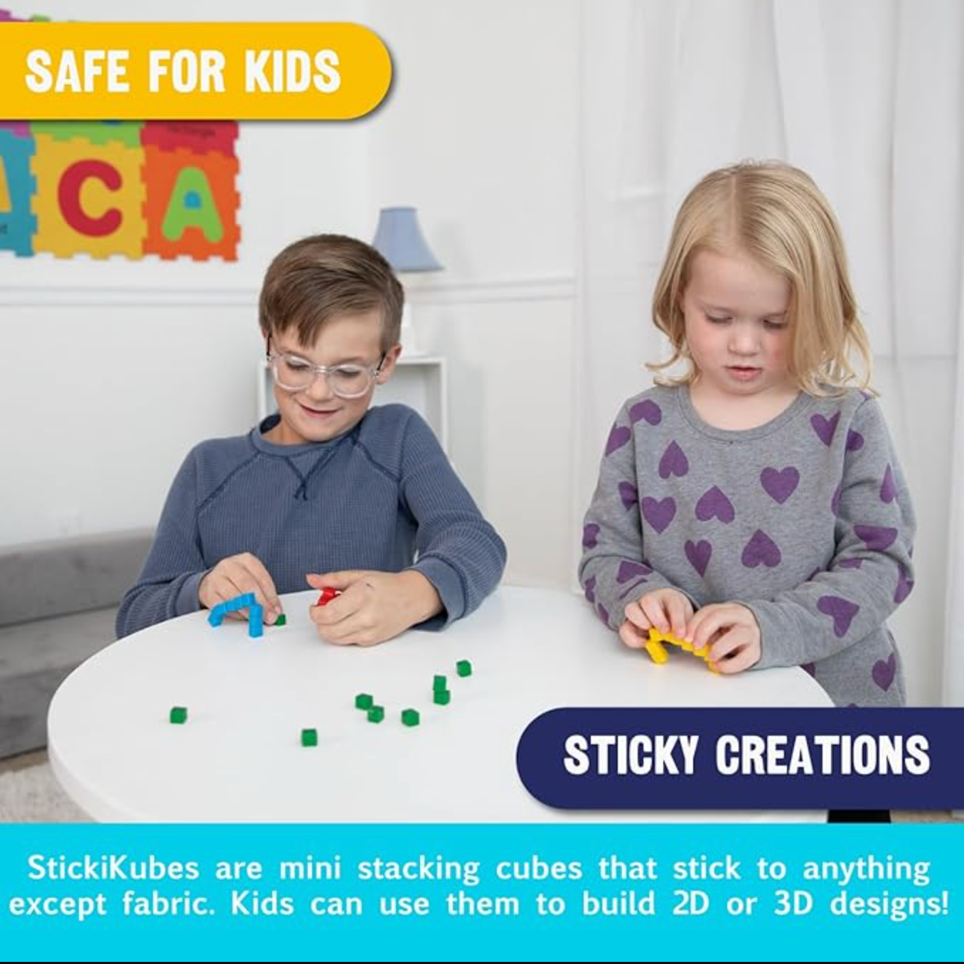 StickiKubes 125 Piece Bucket