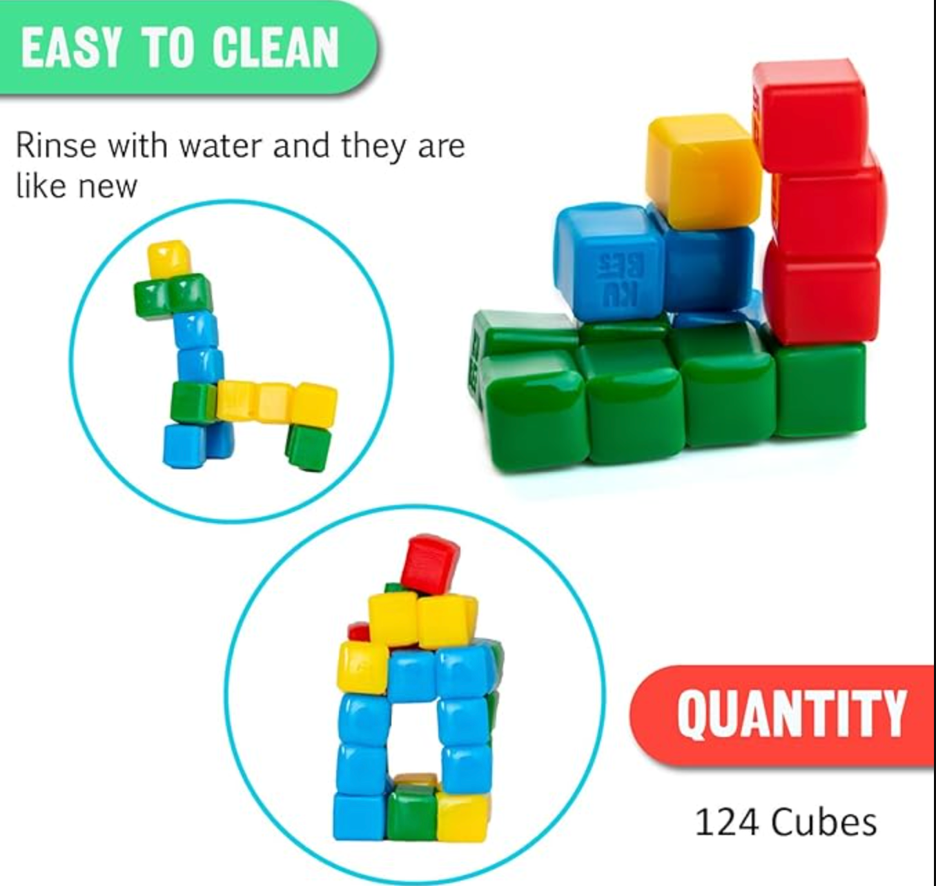 StickiKubes 125 Piece Bucket
