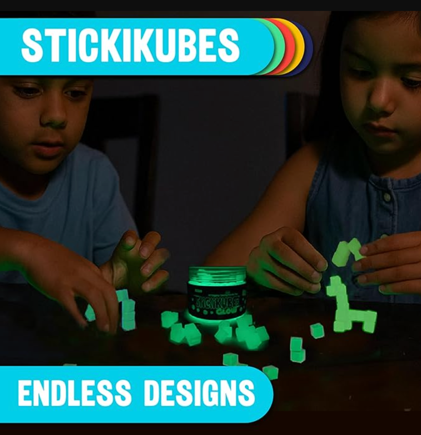 StickiKubes 125 Piece Bucket