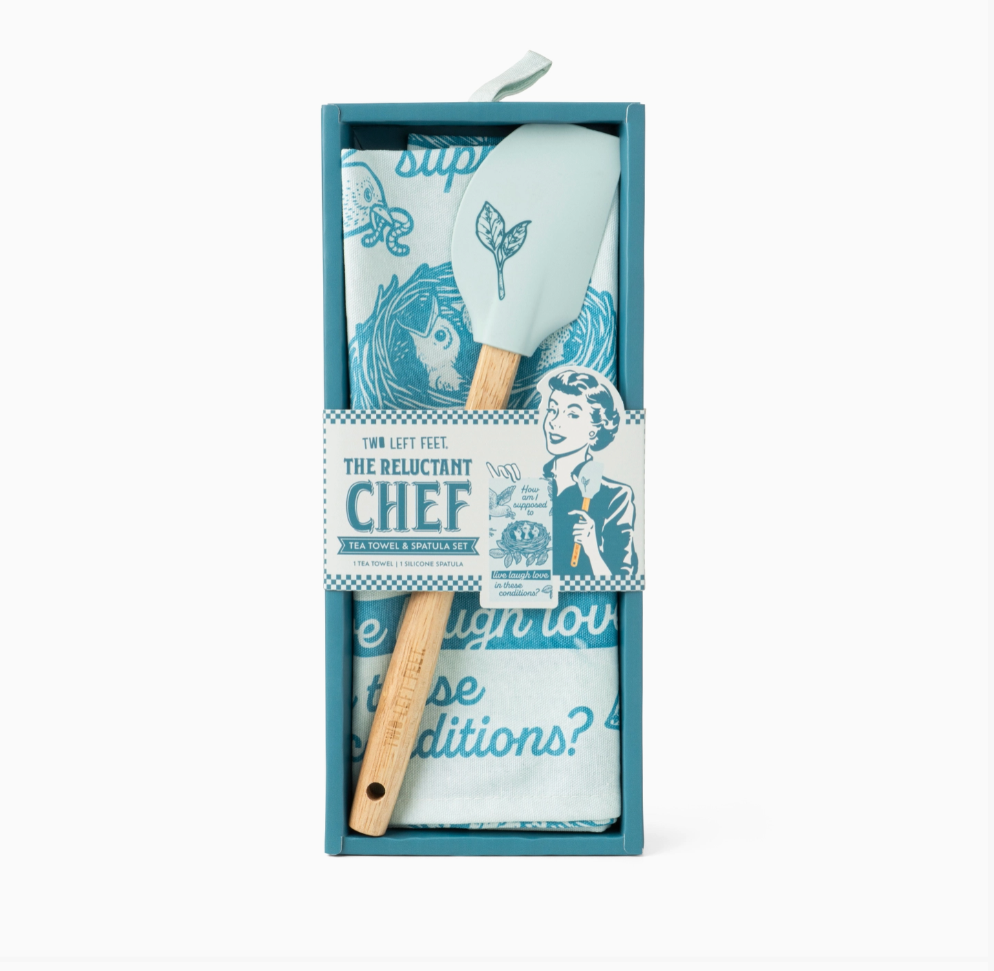 The Reluctant Chef Tea Towel & Spatula Set