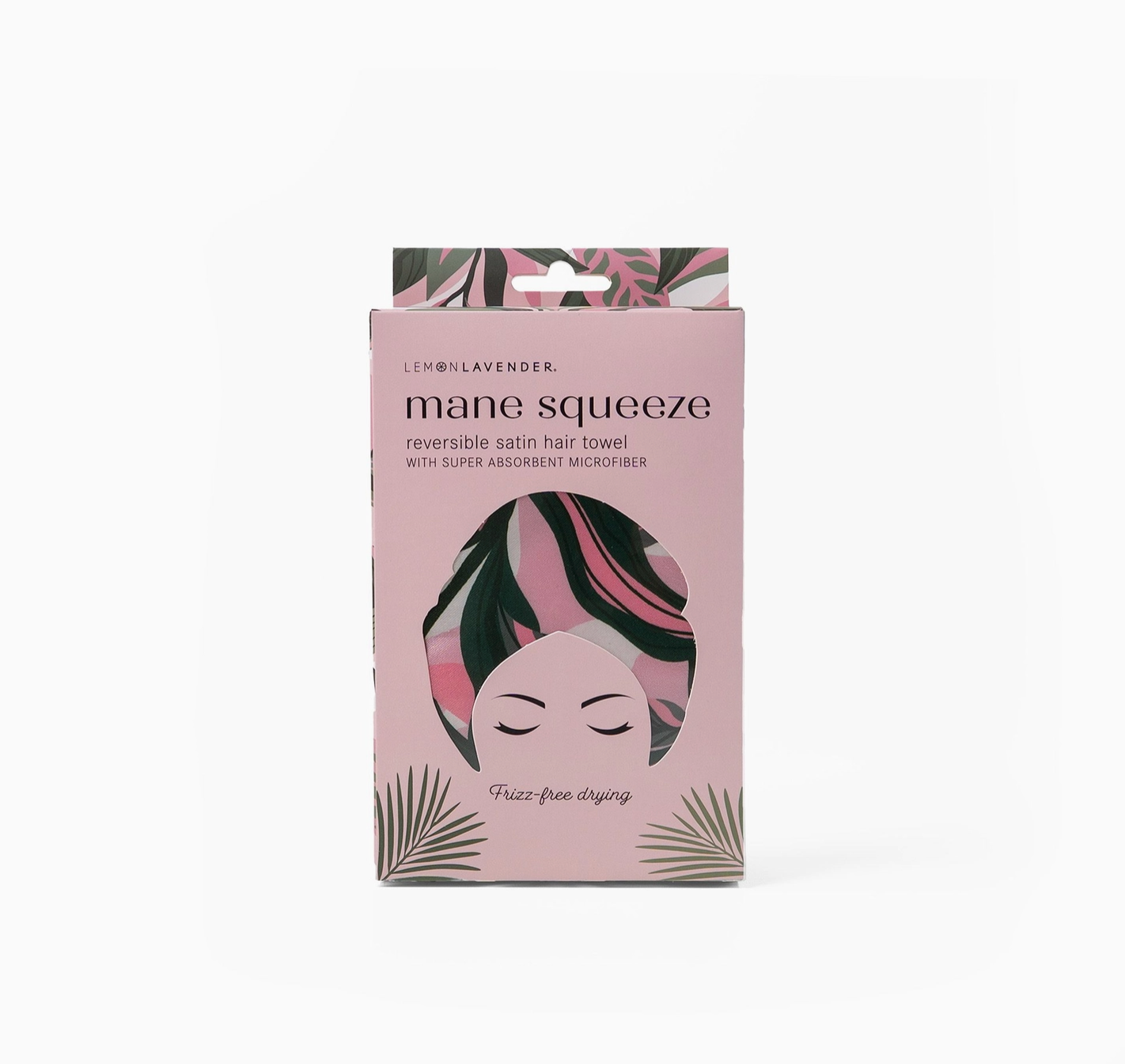 Lemon Lavender Mane Squeeze Reversible Satin Hair Towel