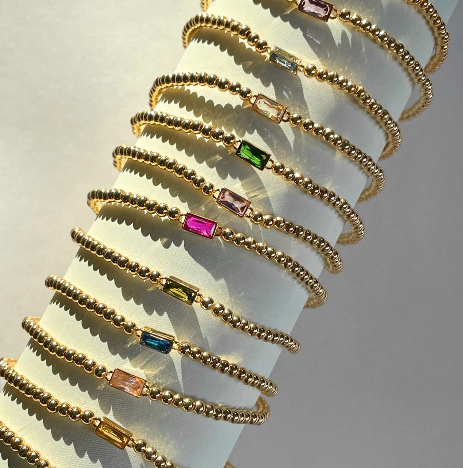 Birthstone Stretch Bracelets - Waterproof | Tarnish Free