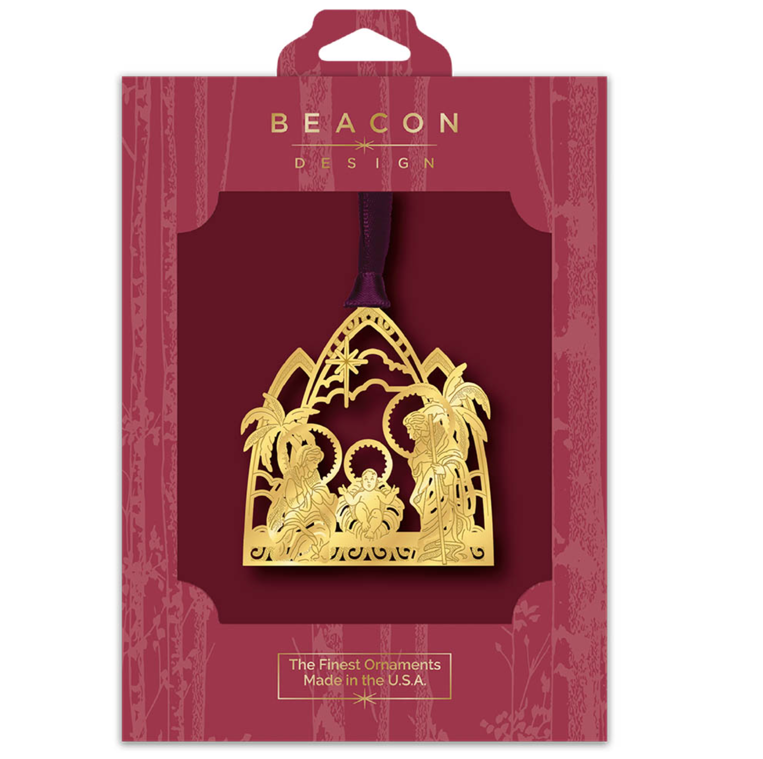 Nativity 24K Ornament