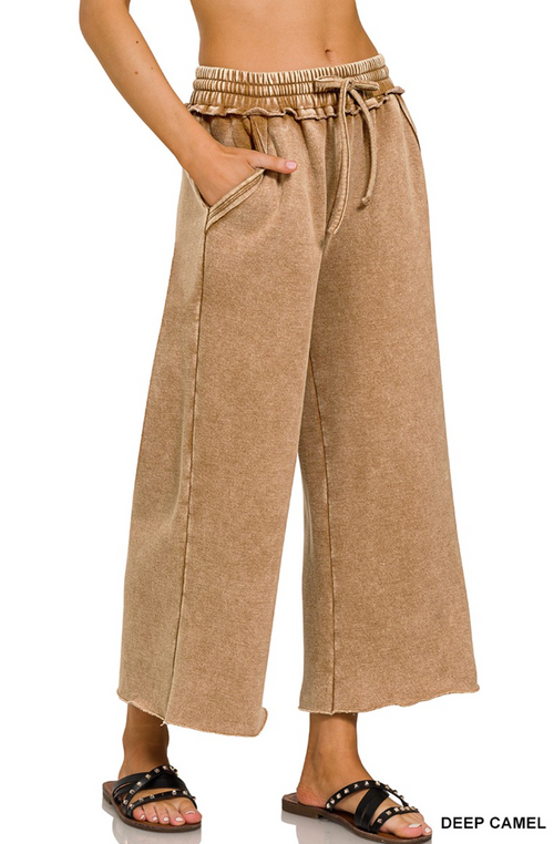 Acid Wash Palazzo Sweats