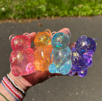 Glitter Gummy Bear Squishy