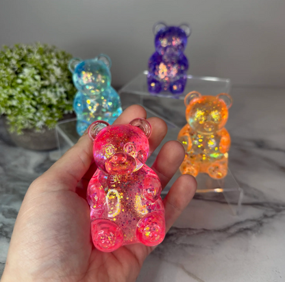 Glitter Gummy Bear Squishy