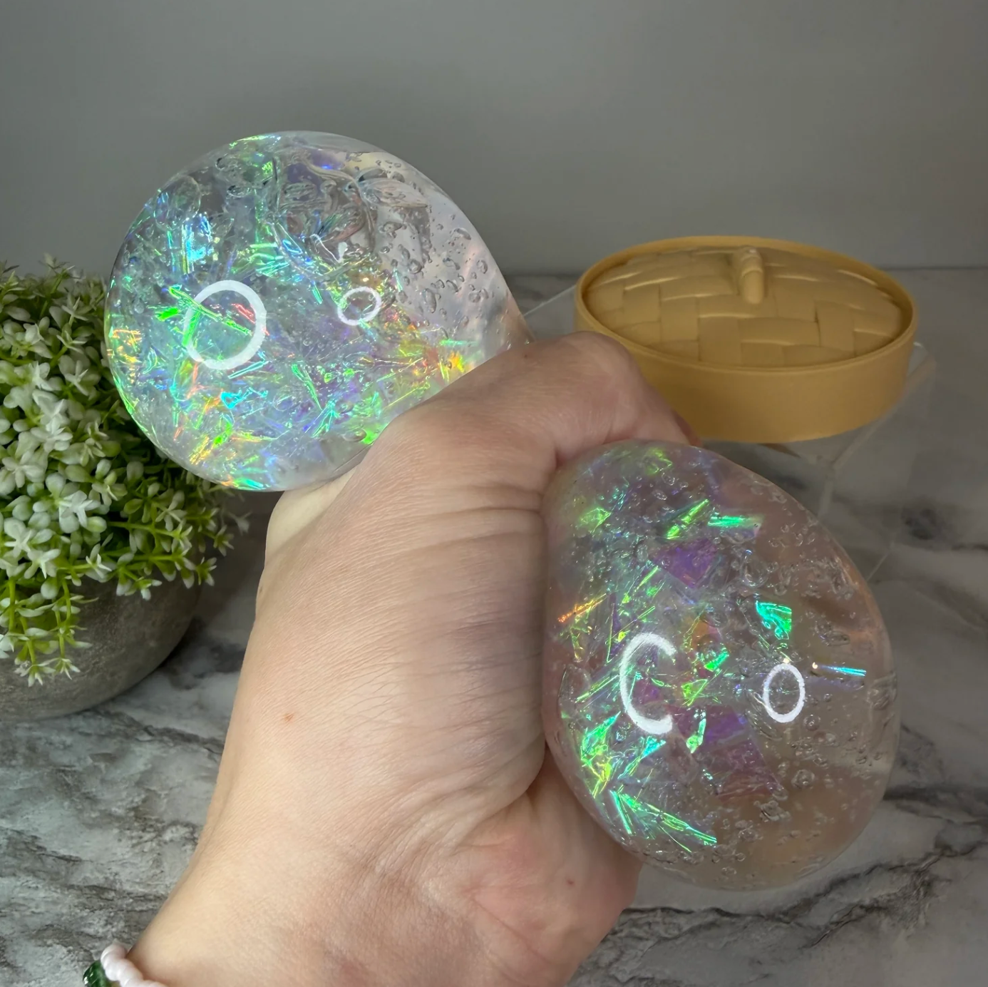 Holographic Glitter Dumpling