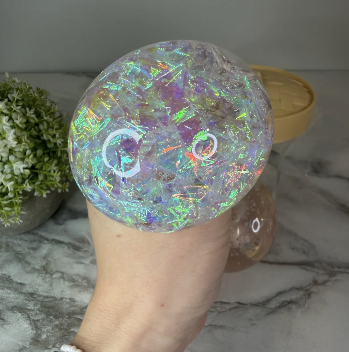 Holographic Glitter Dumpling