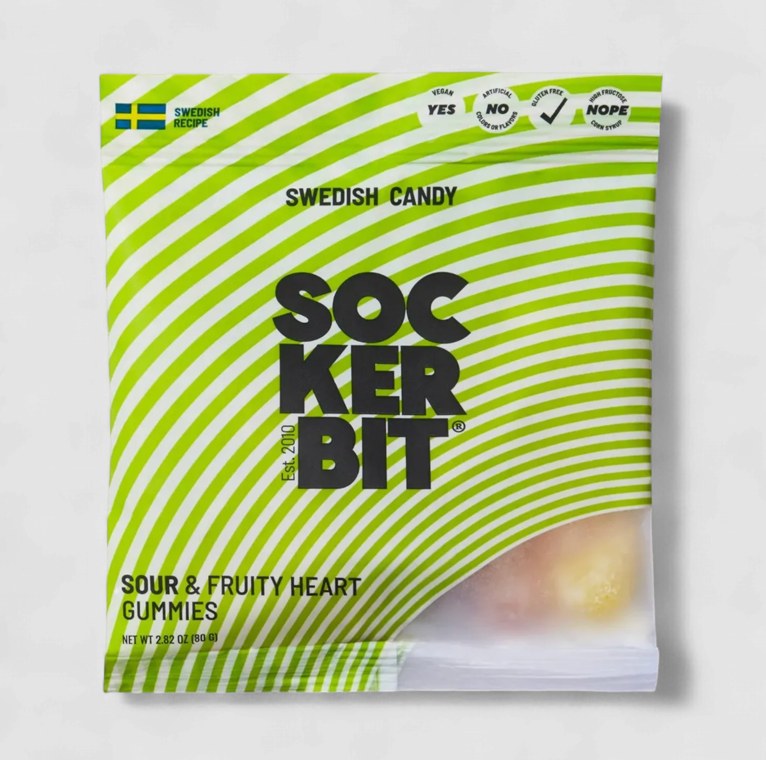 Sour & Fruity Heart Swedish Candy