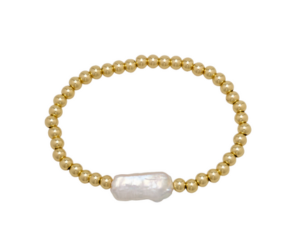 Fresh Water Pearl Stretch Bracelet | Waterproof