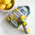 3 Piece Lemon Print Towel Set