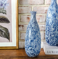 Blue Speckled Bud Vase
