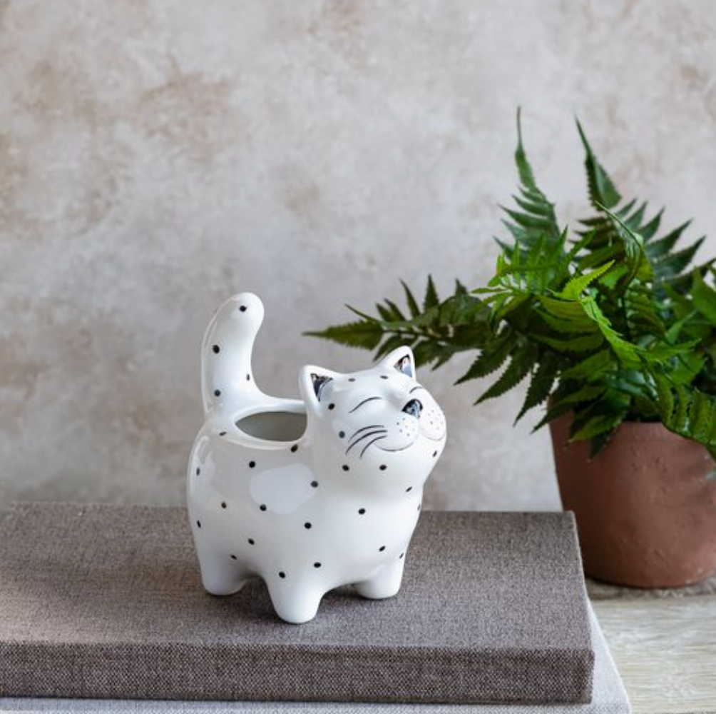Spotted Cat Planter