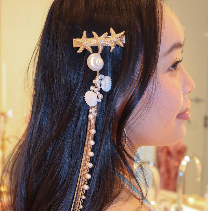 Eternal Afterglow Seashell Hair Barrette