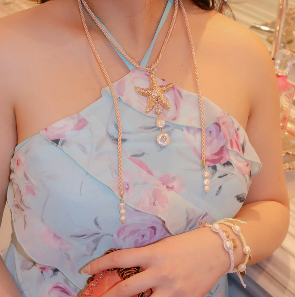 Sea Darling Starfish Rope Necklace