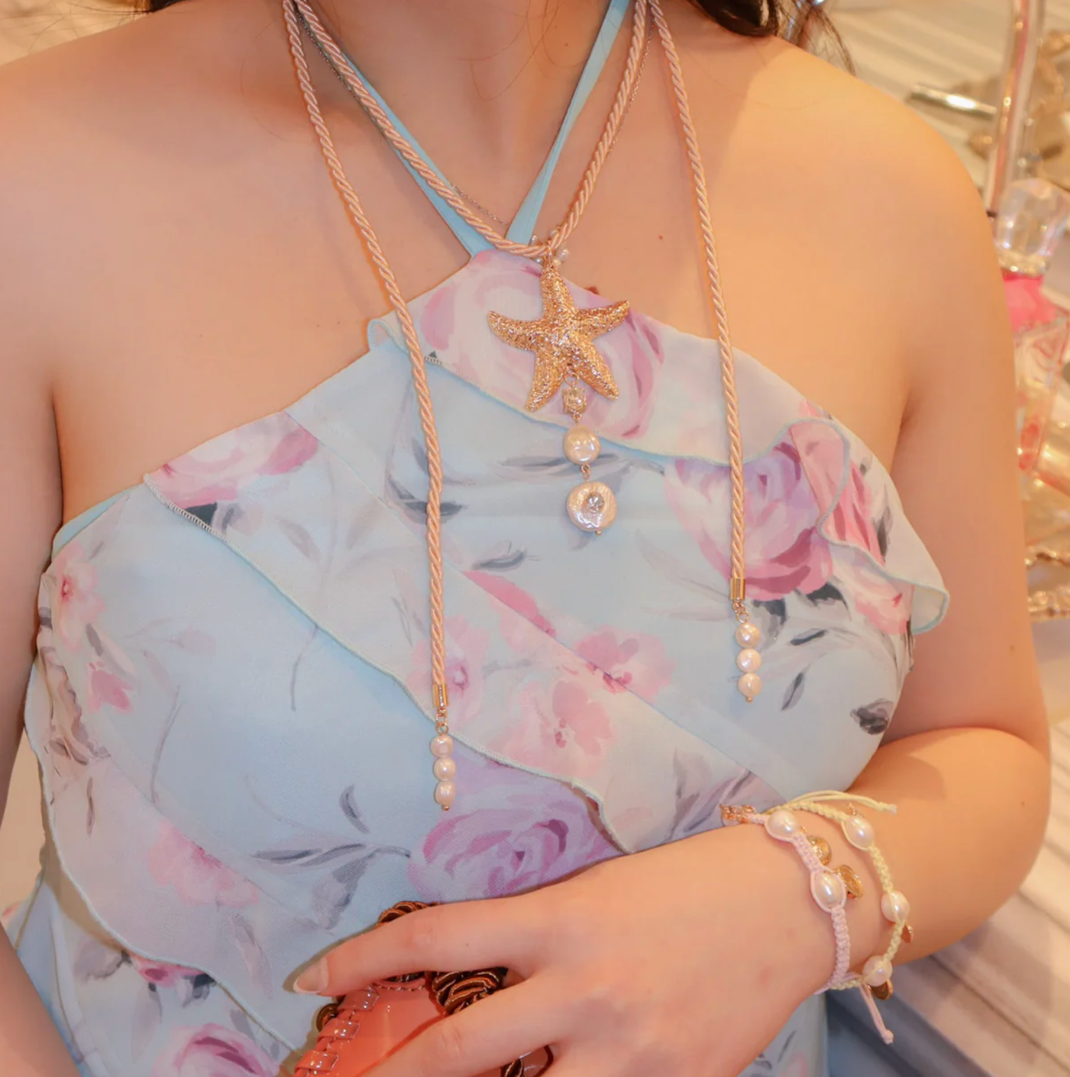 Sea Darling Starfish Rope Necklace