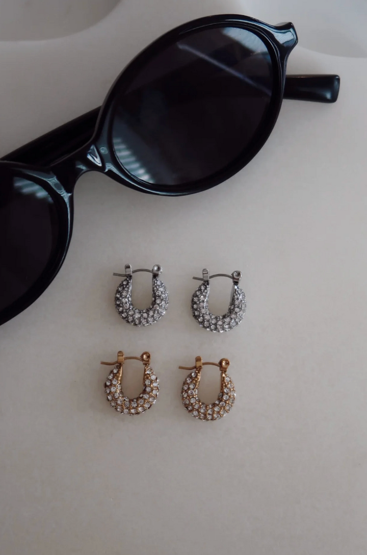Small Diamond Hoops