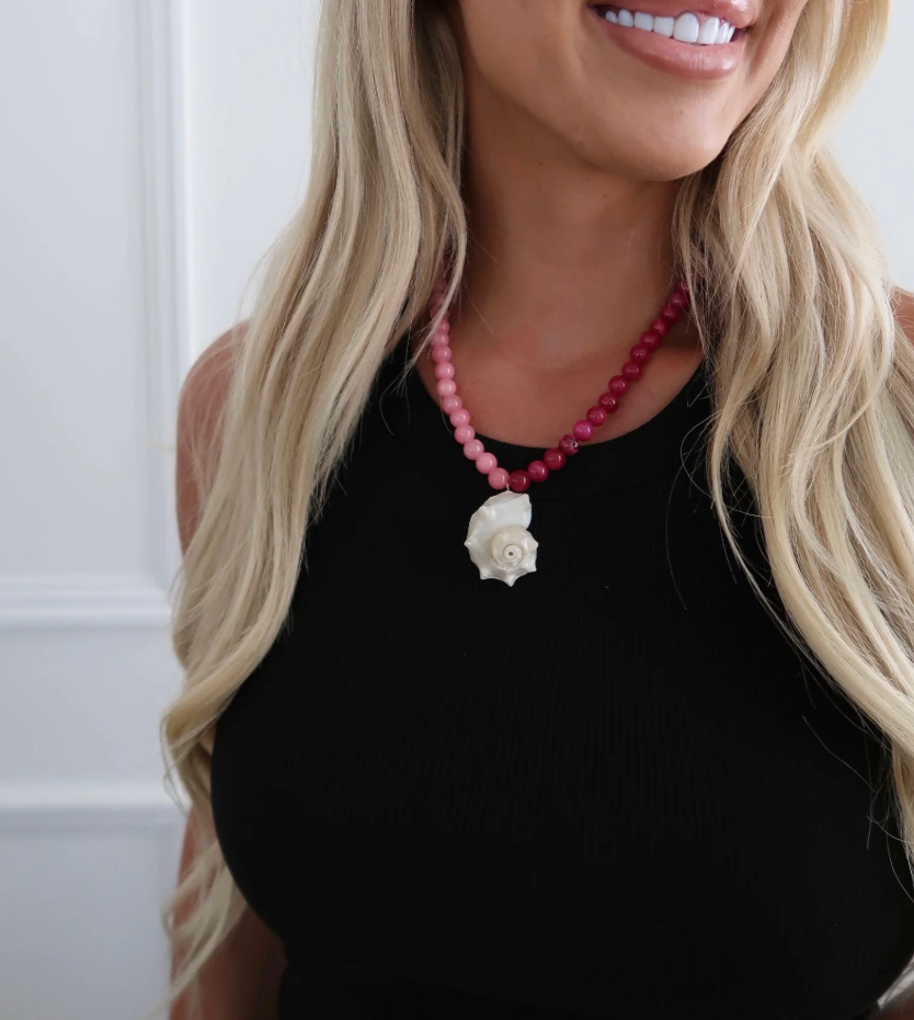 Pink Seashell Necklace