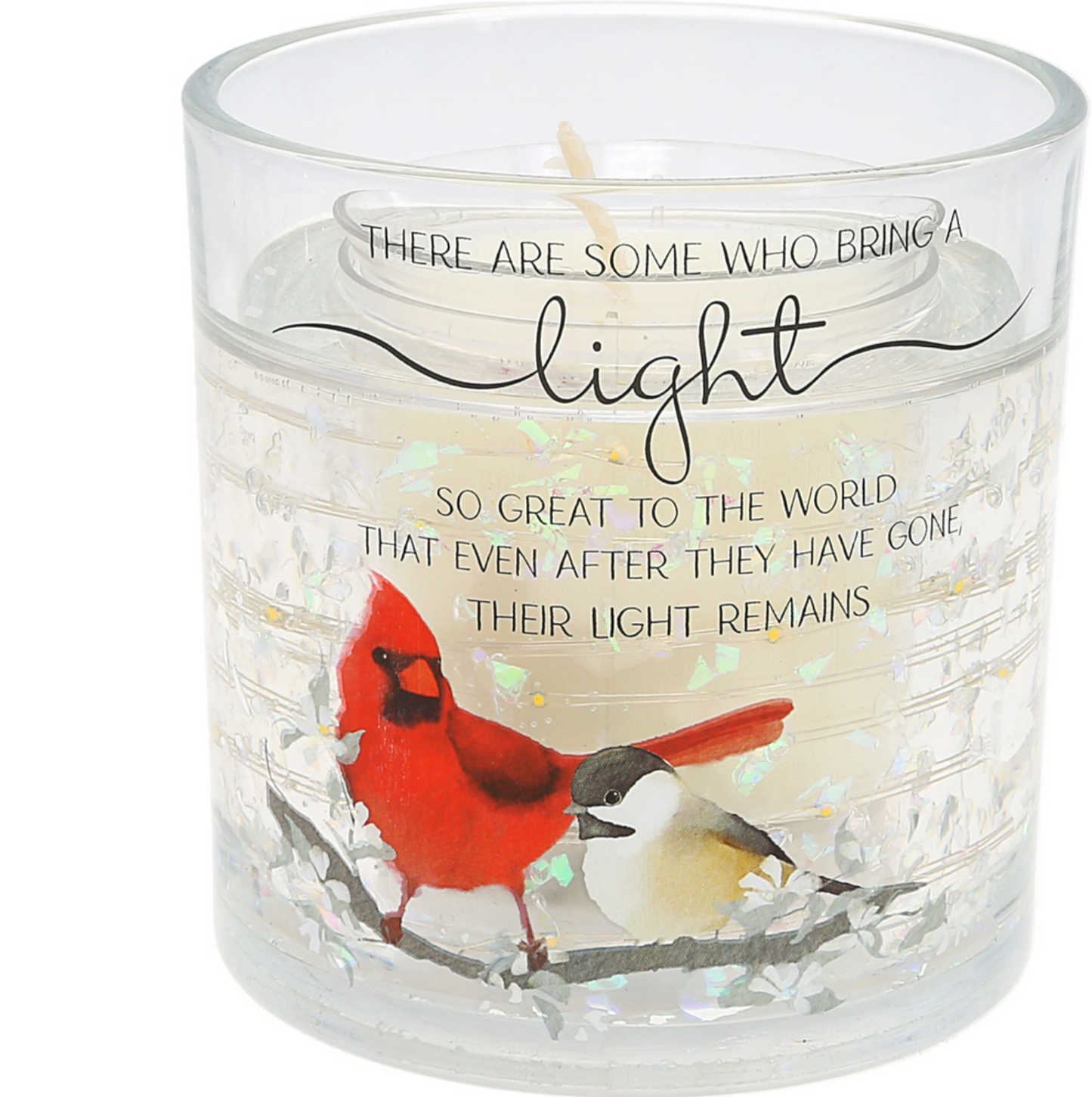 Cardinal - 5 oz Refillable Soy Wax Candle with LED