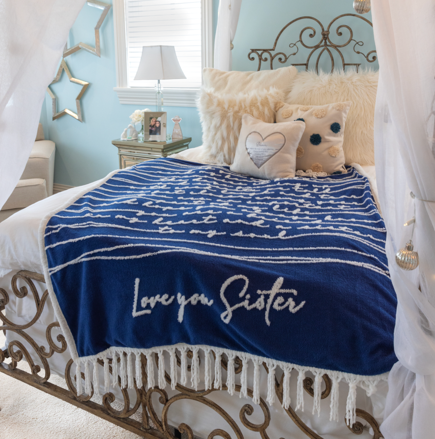 Love You Sister - 50" x 60" Inspirational Plush Blanket