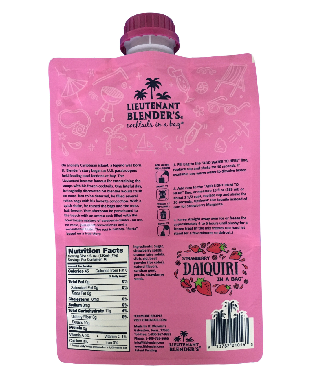Strawberry Daiquiri in a Bag