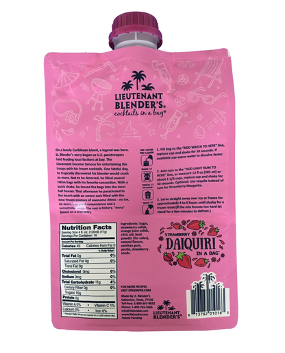 Strawberry Daiquiri in a Bag
