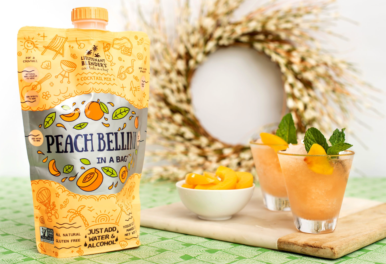 Peach Bellini in a Bag