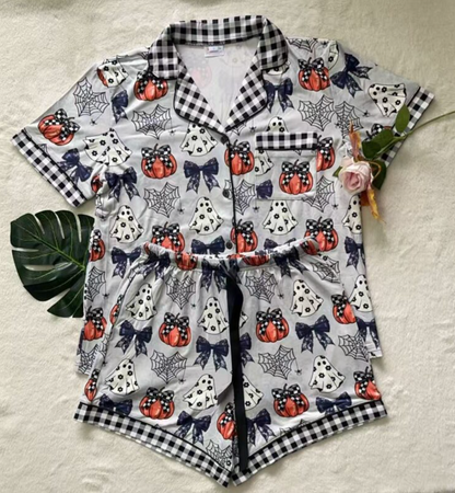 Shirley & Stone Pumpkin Bow PJ - PREORDER