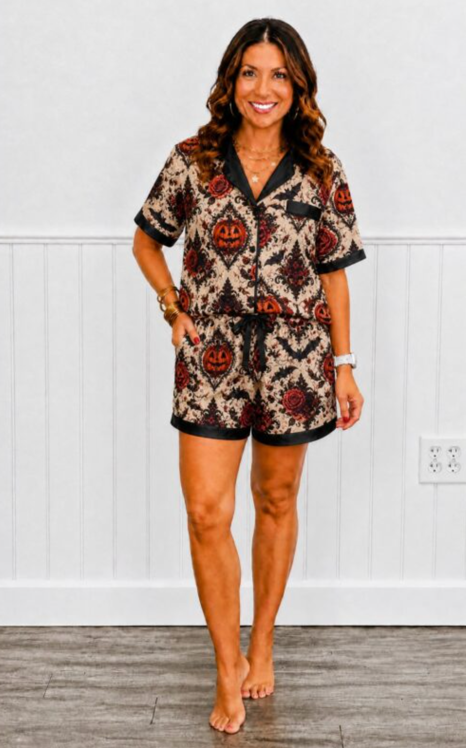 Shirley & Stone Gothic Pumpkin PJ - PREORDER