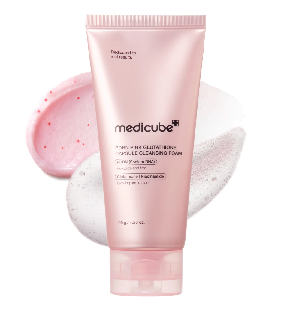 Medicube PDRN Pink Glutathione Capsule Foam Cleanser