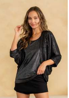 After Dark Shimmer Tank & Shawl Set
